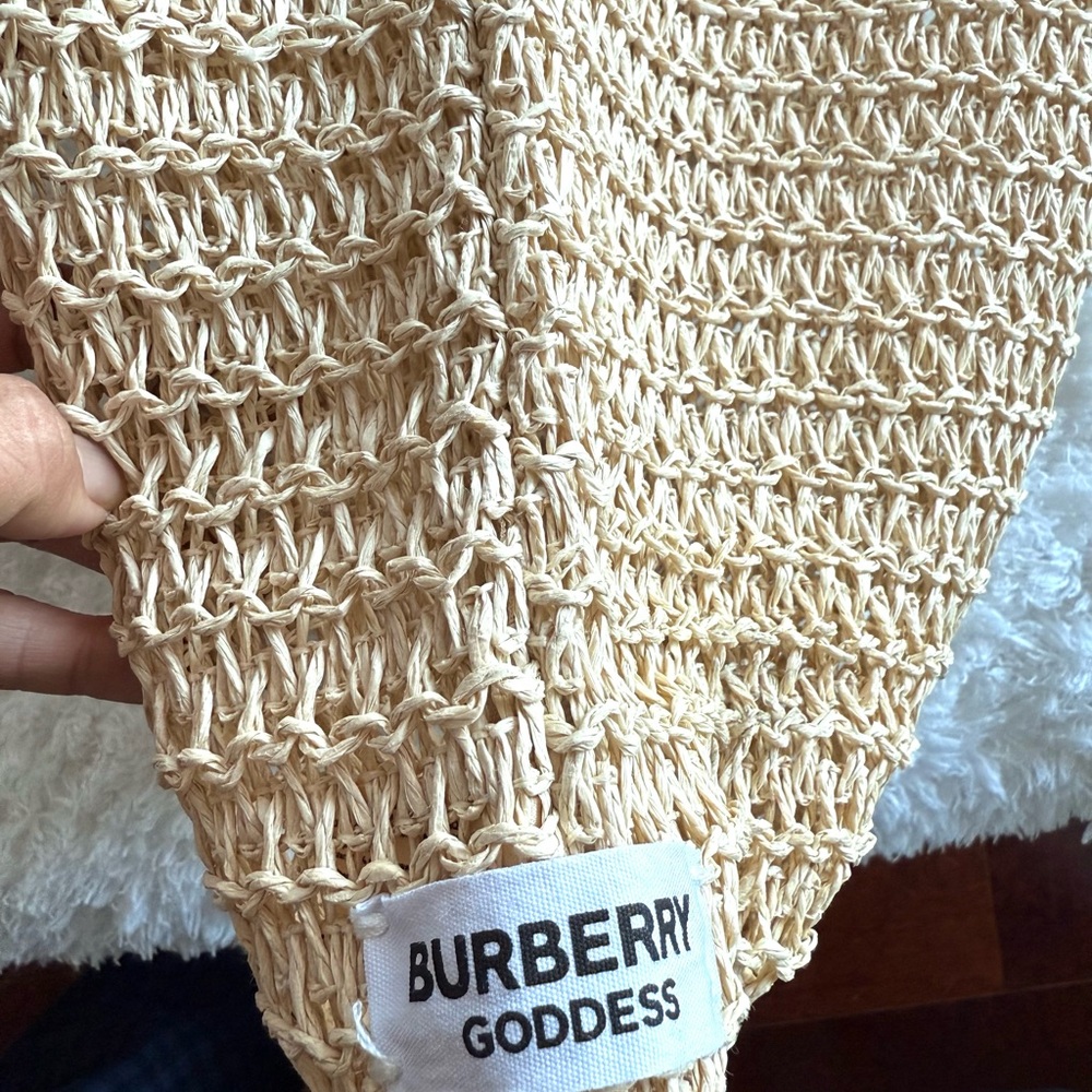 Burberry Beige Woven totes